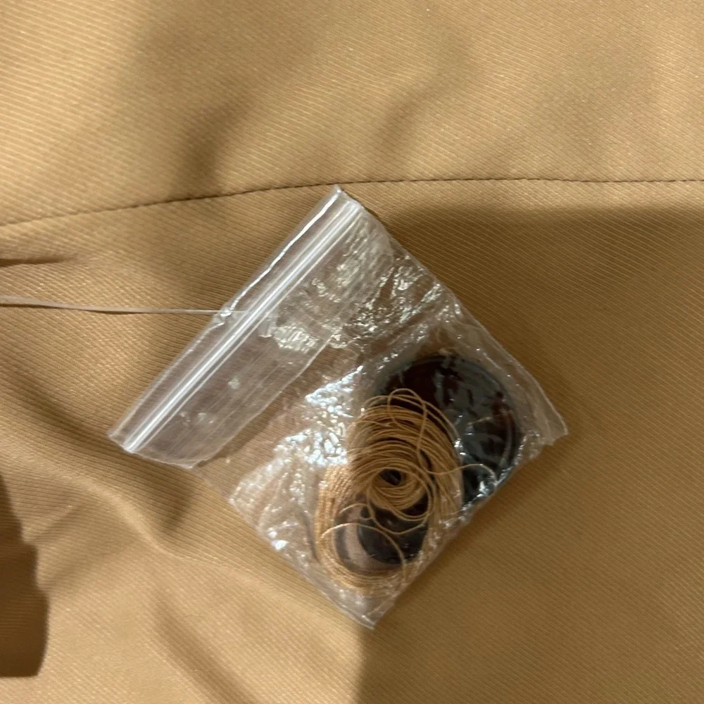 Quince Classic Wool Cashmere Single-Breasted Caramel Coat Women’s Size L NWT - Picture 10 of 13